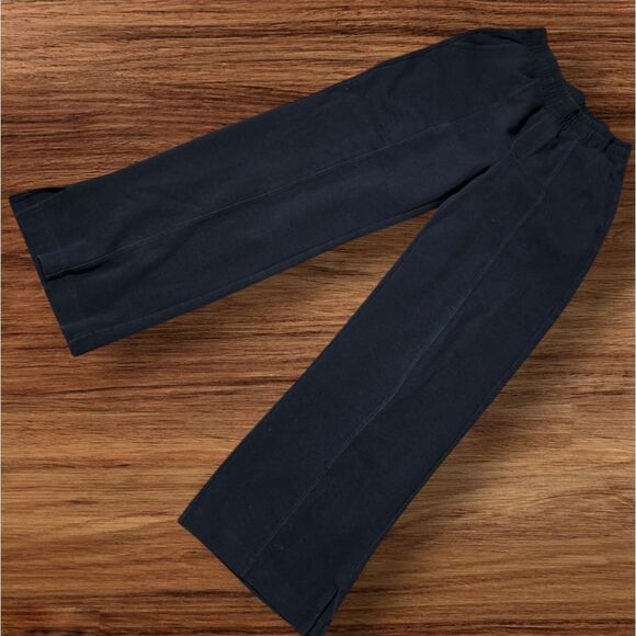 Old Navy Black Wide Leg High Rise Pull On Pants - Picture 1 of 4